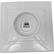 Розетка телефонная 1-м СП Кварта РТ10-КБ IP20 бел. GENERICA ETK10-K01-DM