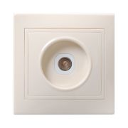 Розетка телевизионная TV 1-м СП Кварта РТВ10-ККм IP20 крем. GENERICA EAK10-K33-DM