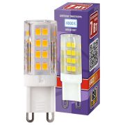 Лампа светодиодная PLED-G9 7Вт капсульная 4000К нейтр. бел. G9 400лм 220В JazzWay 1039095B