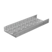 Лоток листовой перфорированный 300х80 L3000 сталь 0.8мм «БЫСТРЫЙ МОНТАЖ ПЛЮС» LPplus80-300-0.8-3000 оцинк. КМ PL0249