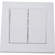 Выключатель 2-кл. СП AtlasDesign 10А IP20 (сх. 5) 10AX в сборе бел. SE ATN000152