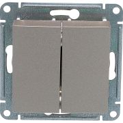 Выключатель 2-кл. СП AtlasDesign 10А IP20 (сх. 5) 10AX механизм шампань SE ATN000551