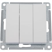 Выключатель 3-кл. СП AtlasDesign 10А IP20 (сх. 1+1+1) 10AX механизм жемчуж. SE ATN000431