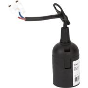 Патрон E27 с клеммной колодкой пластик черный (50/200/6000) Эра Б0043677