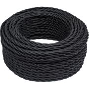 Провод ретро 3х1.5 матов. черн. (уп.50м) Bironi B1-434-73-50