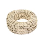 Провод ретро 2х1.5 матов. зол./песочн. (уп.20м) Bironi B1-424-719-20