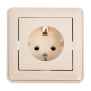 Розетка 1-м СП W59 16А IP20 с заземл. без защ. шторок сл. кость SE RS16-154-28