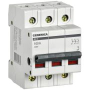 Выключатель нагрузки (мини-рубильник) 3п 100А ВН-32 GENERICA MNV15-3-100