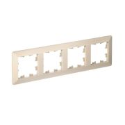 Рамка 4-м AtlasDesign Air беж./дым. бел. SE ATN220204