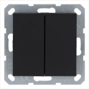Переключатель перекрестный 2-кл. 10А IP20 механизм черн. матов. soft touch Jasmart G3014PB
