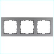 Рамка 3-м G-Classic алюм. Jasmart G1003S