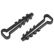 Дюбель-хомут 6-12мм для плоского кабеля NO-225-209 черн. (уп.50шт) Эра Б0066281